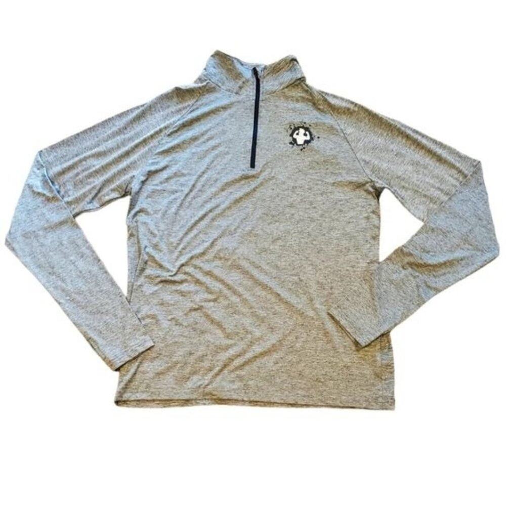 EUC Men's Rugged Maniac gray 1/4 Zip longsleeve shirt Size M like new
